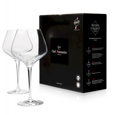Бокалы для вина Chef&Sommelier Sublym Ballon 600 мл. / 2 шт. в п/у.