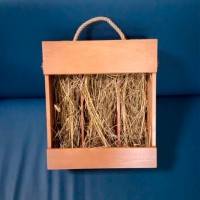 Сет Addwood из древесины светлой ольхи для трех бутылок 