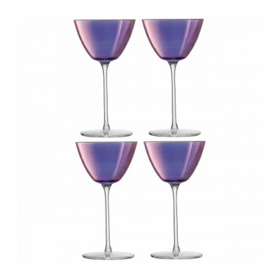 Бокалы для мартини LSA International Aurora фиолетовый 4 шт.