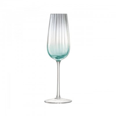 LSA International Набор бокалов для шампанского Dusk, 250 мл, зелено-серый, 2 шт.