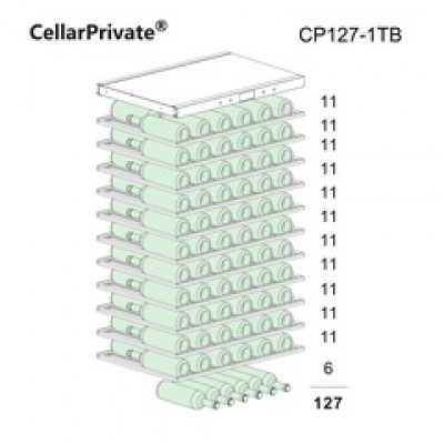 Винный шкаф Cellar Private встраиваемый, однокамерный CP127-1TB