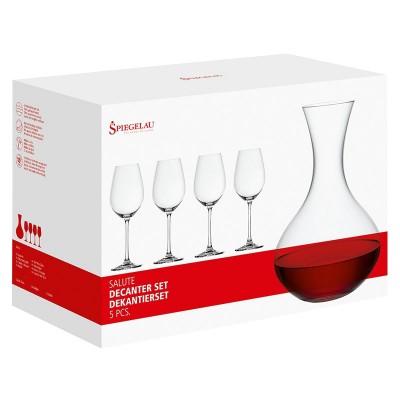 Набор из декантера и 4-х бокалов Spiegelau Salute Набор из декантера и 4-х бокалов Spiegelau Salute