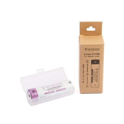 Аккумулятор SKYWOODS 21700, 5000mAh, 1000 циклов перезарядки