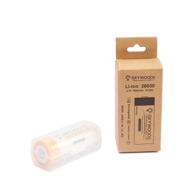 Аккумулятор SKYWOODS 26650, 5000mAh, 1000 циклов перезарядки