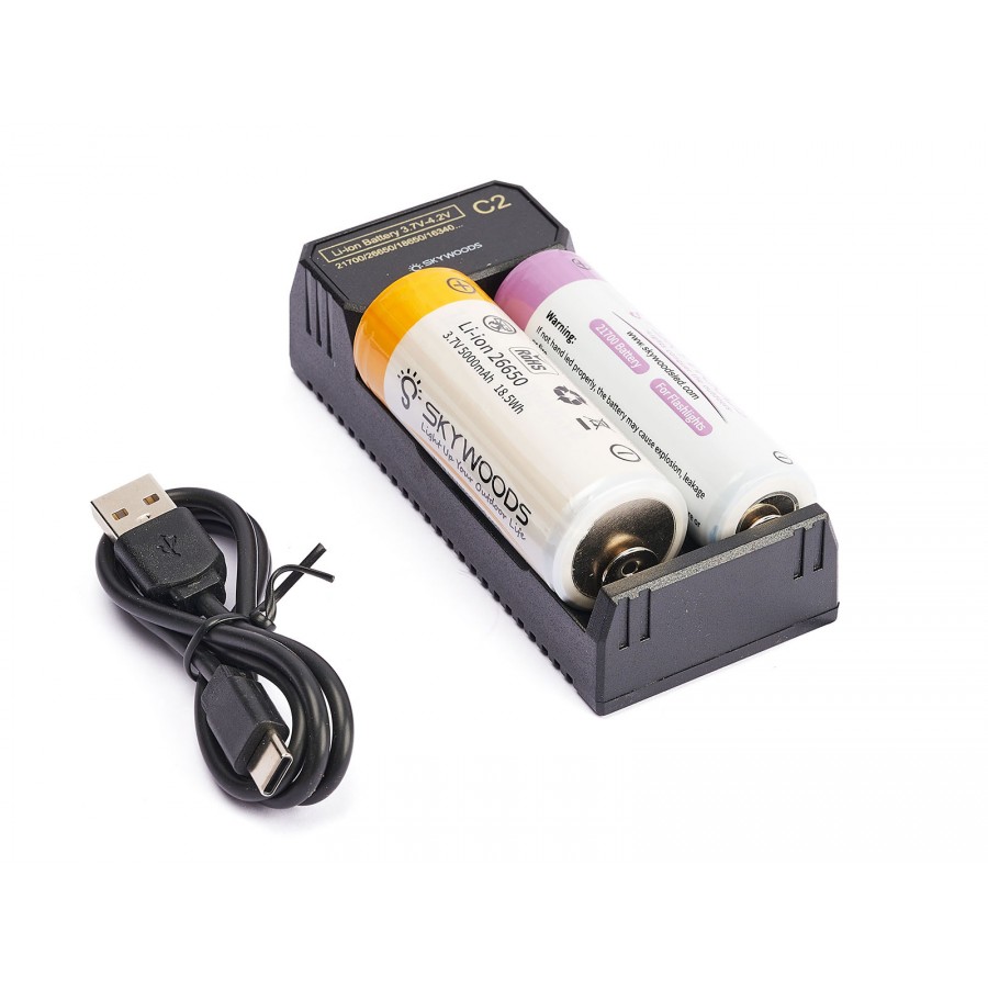 Зарядное устройство SKYWOODS для двух аккумуляторов 10400 - 26700 Зарядное устройство SKYWOODS для двух аккумуляторов 10400 - 26700