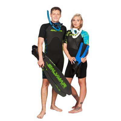 Короткий женский гидрокостюм Salvimar GARDA Splashy Shorty lady, 3мм, L