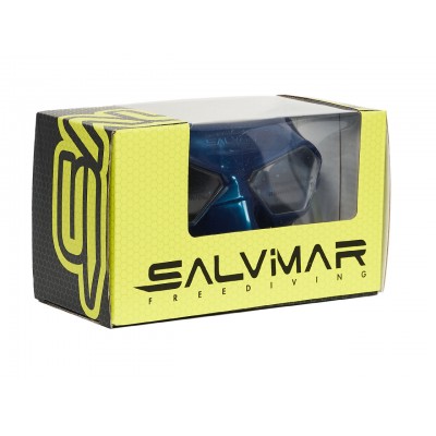 Маска Salvimar INCREDIBILE, голубой силикон/прозрачные линзы