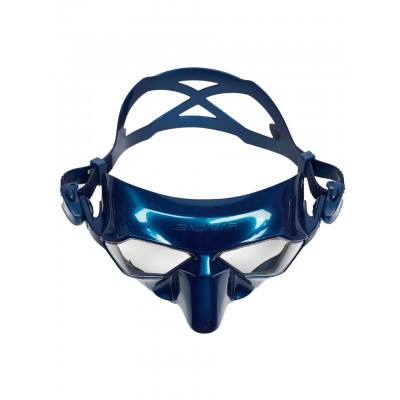 Маска Salvimar INCREDIBILE, голубой силикон/прозрачные линзы