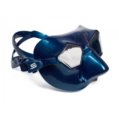 Маска Salvimar INCREDIBILE, голубой силикон/прозрачные линзы