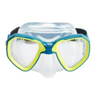 Маска Salvimar MORPHEUS MID подростковая, Голубой/Желтый (8-14 лет)