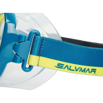 Маска Salvimar MORPHEUS MID подростковая, Голубой/Желтый (8-14 лет)