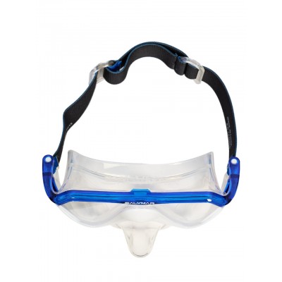 Маска Savimar HORIZON, прозрачный силикон/синяя рамка