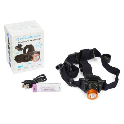 Налобный фонарь SKYWOODS CHIMERA, 600 люмен, до 100 часов на одной зарядке Налобный фонарь SKYWOODS CHIMERA, 600 люмен, до 100 часов на одной зарядке