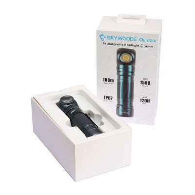 Налобный фонарь SKYWOODS SMAUG 1500 люмен, 5 режимов, подводный Налобный фонарь SKYWOODS SMAUG 1500 люмен, 5 режимов, подводный