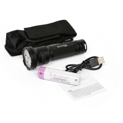 Ручной фонарь SKYWOODS MYSTIC, 3000 люмен, USB-Type C, холодный свет, IP67