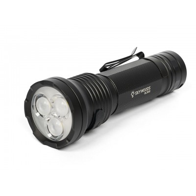 Ручной фонарь SKYWOODS MYSTIC, 3000 люмен, USB-Type C, холодный свет, IP67
