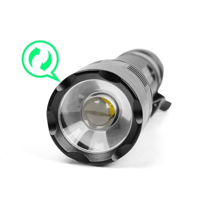 Ручной фонарь SKYWOODS TACTIC, 1800 люмен, USB-Type C, холодный свет, IP67