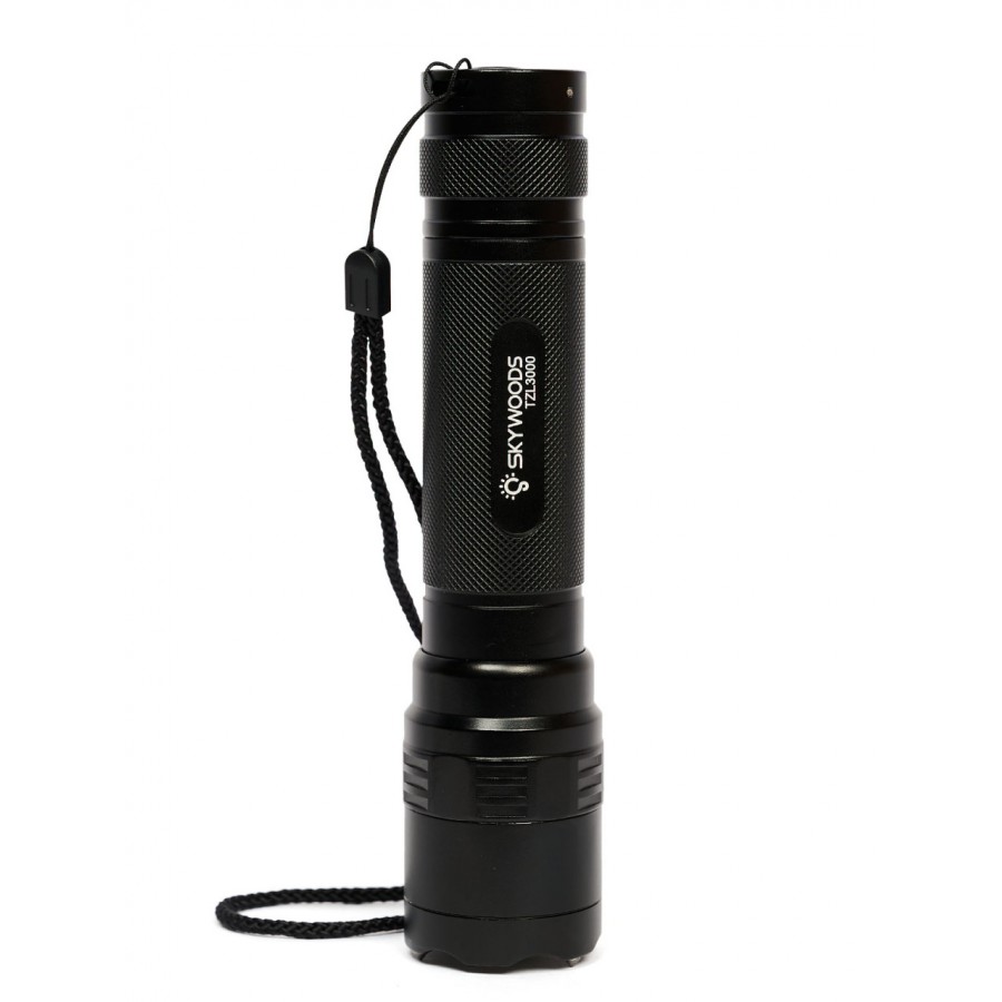 Ручной фонарь SKYWOODS TACTIC, 3000 люмен, USB-Type C, холодный свет, IP67