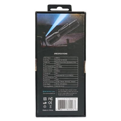 Ручной фонарь SKYWOODS WILD, 1800 люмен, USB-Type C, холодный свет, IP67