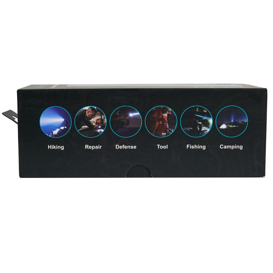 Ручной фонарь SKYWOODS WILD, 2500 люмен, USB-Type C, холодный свет, IP67