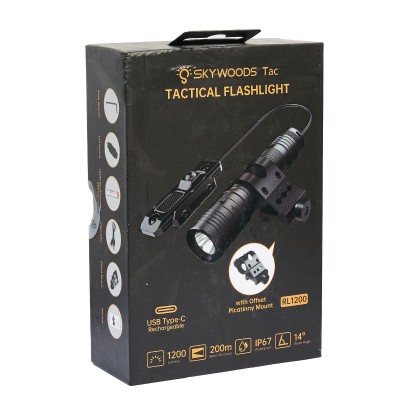 Фонарь подствольный SKYWOODS HUNTER ELK 2.0, 1200 люмен, выносная кнопка