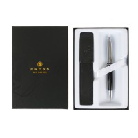 Подарочный набор Cross: шариковая ручка Cross Calais Chrome/Black с чехлом для ручки Подарочный набор Cross: шариковая ручка Cross Calais Chrome/Black с чехлом для ручки