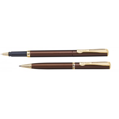 Набор Pierre Cardin PEN&PEN: ручка шариковая + роллер. Цвет - коричневый. Упаковка Е или E-1