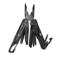 Мультитул Stinger, 115 мм, 14 функций, сталь, черный, в комплекте нейлоновый чехол