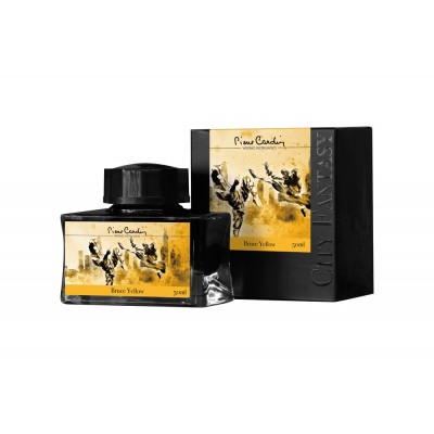 Флакон чернил Pierre Cardin 50мл, серия CITY FANTASY цвет Bruce Yellow (Желтый Брюс) Флакон чернил Pierre Cardin 50мл, серия CITY FANTASY цвет Bruce Yellow (Желтый Брюс)