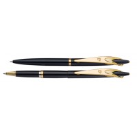 Набор Pierre Cardin PEN&PEN: ручка шариковая + роллер. Цвет - черный. Упаковка Е или E-1
