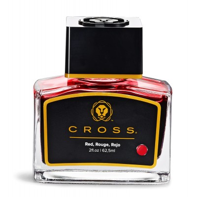 Флакон с чернилами Cross для перьевой ручки, красный, 62,5 мл Флакон с чернилами Cross для перьевой ручки, красный, 62,5 мл