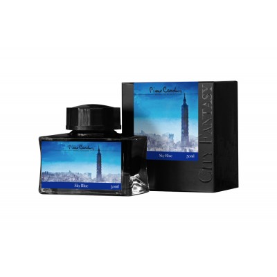 Флакон чернил Pierre Cardin 50мл, серия CITY FANTASY цвет Sky Blue (Синий Небесный) Флакон чернил Pierre Cardin 50мл, серия CITY FANTASY цвет Sky Blue (Синий Небесный)