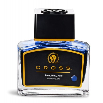 Флакон с чернилами Cross для перьевой ручки, синий, 62,5 мл Флакон с чернилами Cross для перьевой ручки, синий, 62,5 мл