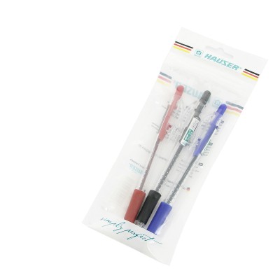 Набор: Шариковая ручка Hauser Grip-Well - 3шт Набор: Шариковая ручка Hauser Grip-Well - 3шт