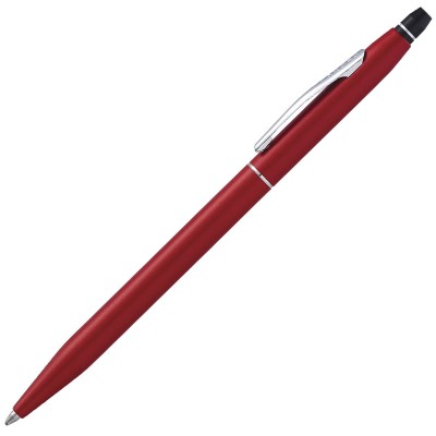Шариковая ручка Cross Click в блистере, с доп. гелевым стержнем черного цвета. Цвет -красный