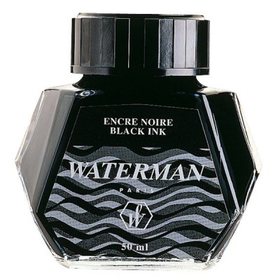 Чернила черные WATERMAN. Флакон 50 мл.
