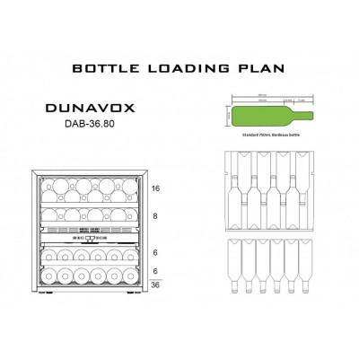 Винный шкаф Dunavox DAB-36.80DB