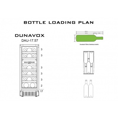 Винный шкаф Dunavox DAU-17.57DB