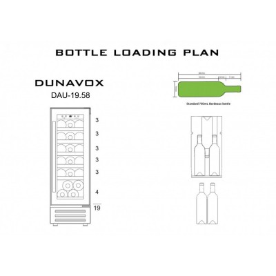 Винный шкаф Dunavox DAU-19.58B