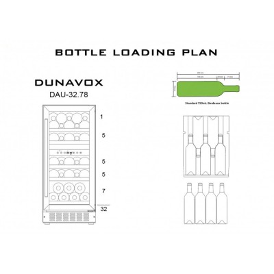 Винный шкаф Dunavox DAU-32.78DB