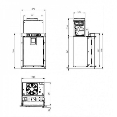 Автохолодильник Indel B RM7 для карет скорой помощи