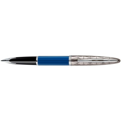 Перьевая ручка Waterman Blue Obsession. Перо - золото 18К, покрытое родием