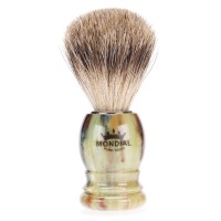 Помазок для бритья Mondial, пластик, ворс барсука, рукоять - цвет оникс Помазок для бритья Mondial, пластик, ворс барсука, рукоять - цвет оникс