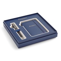 Подарочный набор Waterman: Шариковая ручка Waterman Expert  MBlk CT + блокнот