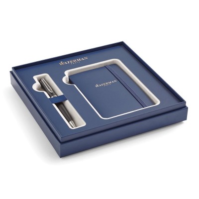 Подарочный набор Waterman: Шариковая ручка Waterman Expert  MBlk CT + блокнот