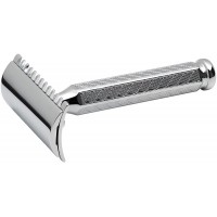 Cтанок Т-образный для бритья MERKUR 41C, глянцевое хромированное покрытие, открытый зубчатый гребень, короткая ручка, лезвие в комплекте (1 шт) Cтанок Т-образный для бритья MERKUR 41C, глянцевое хромированное покрытие, открытый зубчатый гребень, короткая ручка, лезвие в комплекте (1 шт)