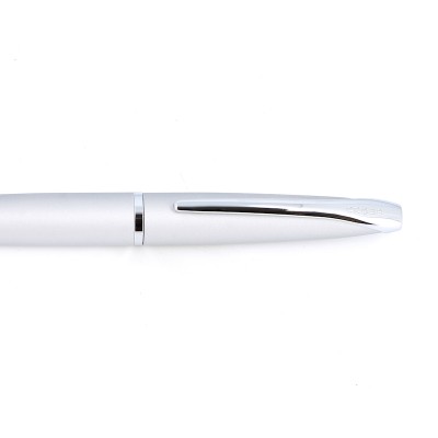 Шариковая ручка Cross ATX. Цвет - серебристый матовый.