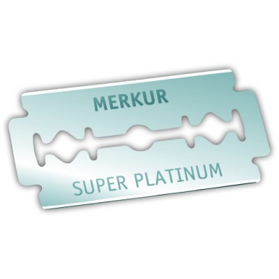 Лезвия для бритья MERKUR SUPER PLATINUM, (10 шт) в картонной коробке