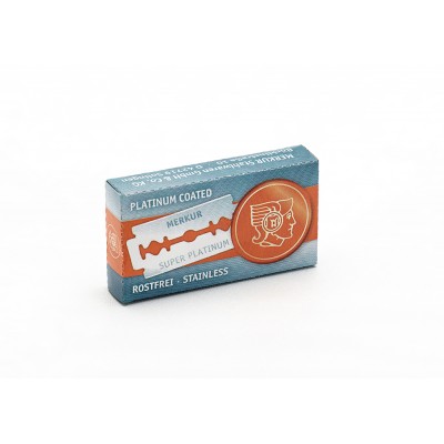 Лезвия для бритья MERKUR SUPER PLATINUM, (10 шт) в картонной коробке
