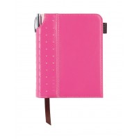 Записная книжка Cross Journal Signature A6, 250 страниц в линейку. ручка 3/4. Цвет -  розовый